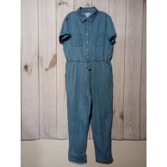 Japna Pants - Japna Romper Ladies Extra Large Blue‎ Chambray